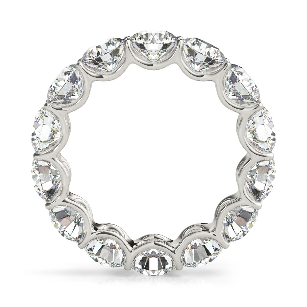 Diamante Eternity Band 7 carati Oro Bianco 14K – vista frontale