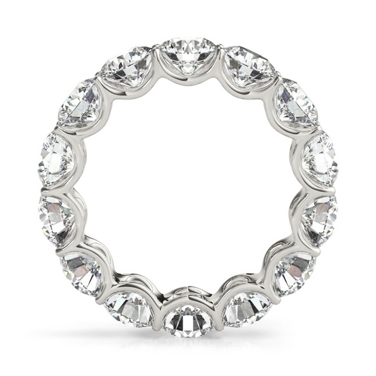 Diamante Eternity Band 7 carati Oro Bianco 14K – vista frontale