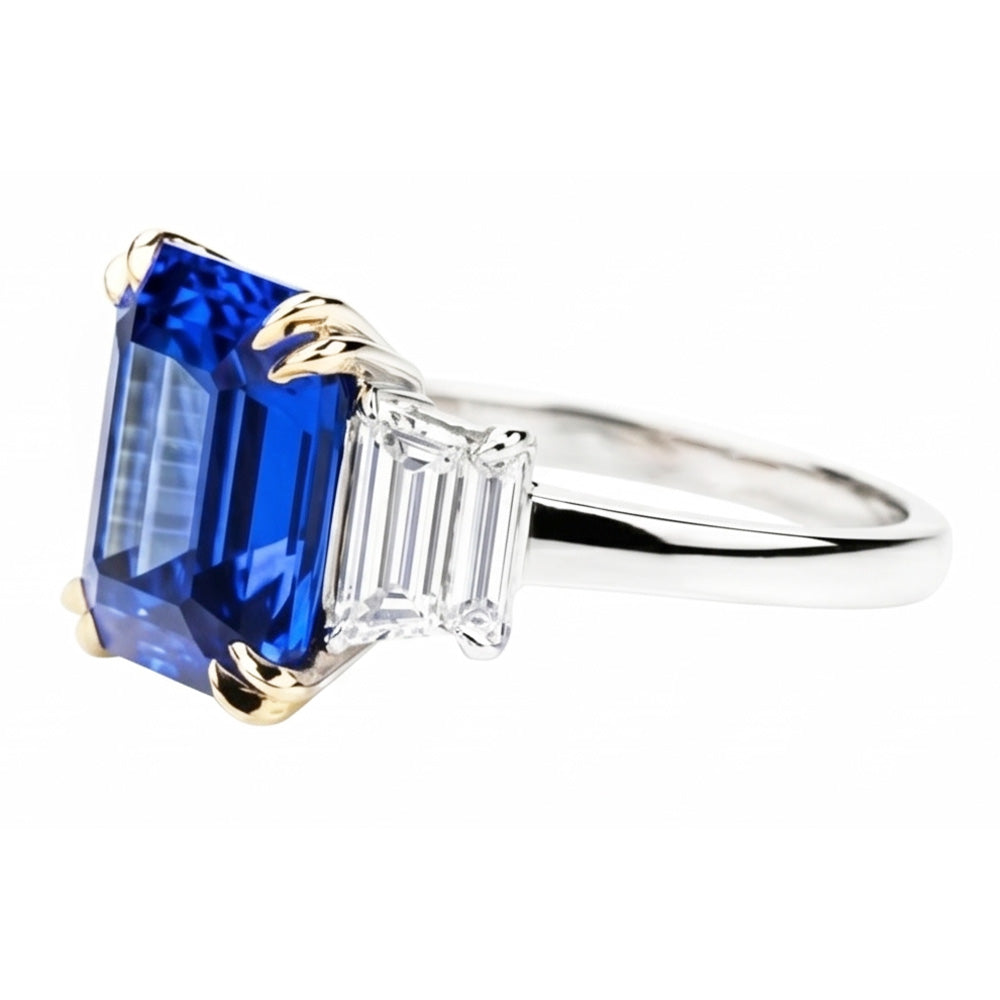 8 Carati Blu Zaffiro Anello
