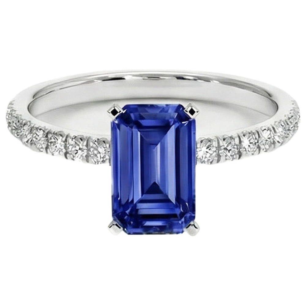 8 Carati Blu Zaffiro Anello