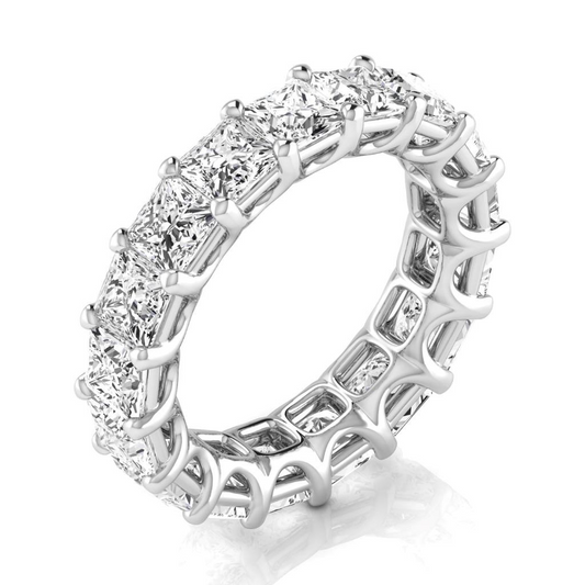 Diamante Fine Eternity Band 8,5 carati Oro Bianco 14K – vista principale