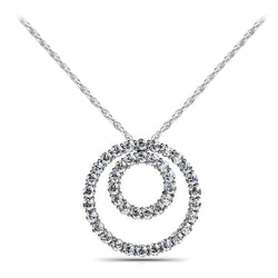 Diamante Fine Pendente – VVS 8,20 carati Oro Bianco 14K