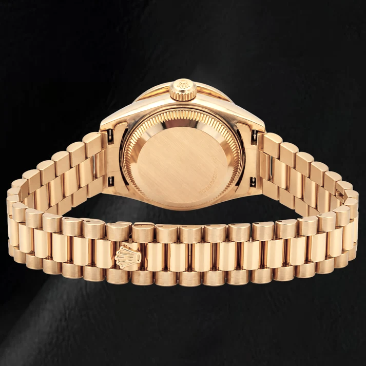 Rolex Datejust 69178 Quadrante Champagne 26 mm Bracciale President Orologio in Oro Giallo 18 carati