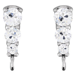 1,50 carati Diamante Orecchini in Oro 14 Carati Bianco