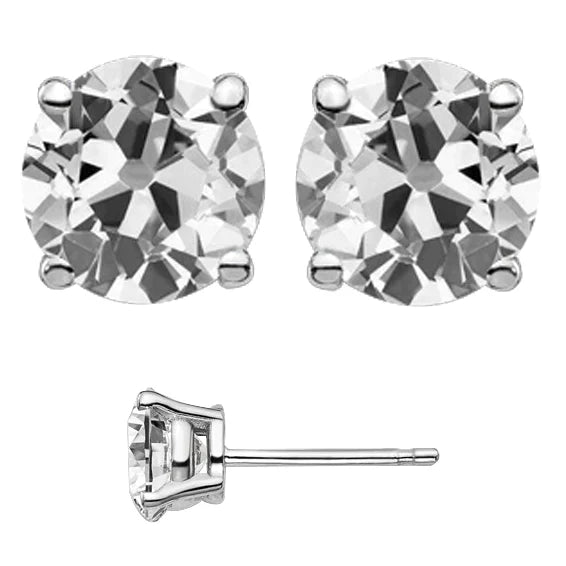 Realizzato a mano Diamante Orecchini a Lobo 8 carati – vista principale