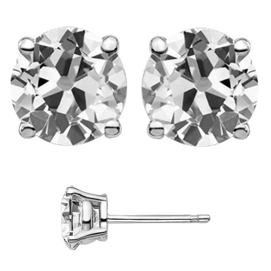 Realizzato a mano Diamante Orecchini a Lobo 8 carati – vista principale