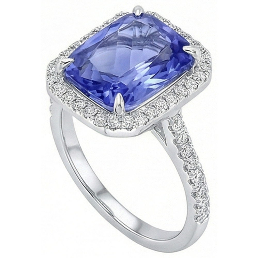 vero round diamante 8.80carati anello dettaglio ravvicinato