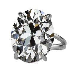 8 carati Brillante Anello Monopietra in Oro Bianco 14K
