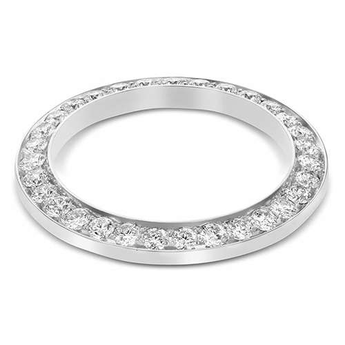 Diamante Fine Taglio Rotondo Segnatempo in Stainless Steel – vista laterale