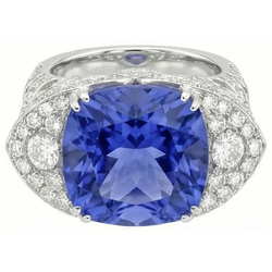 9 Carati Zaffiro Anello