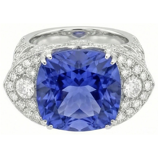 9 Carati Zaffiro Anello