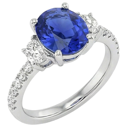 9 Ct Zaffiro Anello