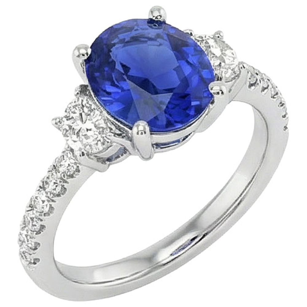 9 Ct Zaffiro Anello