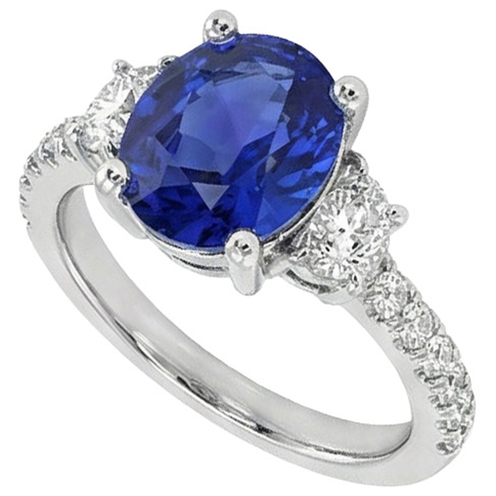 9 Ct Zaffiro Anello