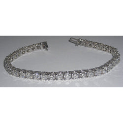 9.50 Carati Bracciale Tennis Vero Diamante Vs Gioielli Solid WG 18K