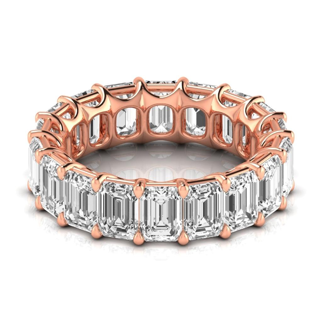 Brillante Eternity Band 0,50 carati Oro Rosa 14K – vista frontale