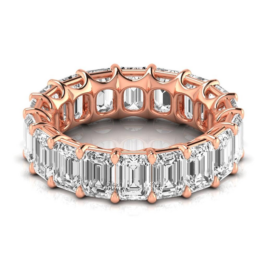 Brillante Eternity Band 0,50 carati Oro Rosa 14K – vista frontale