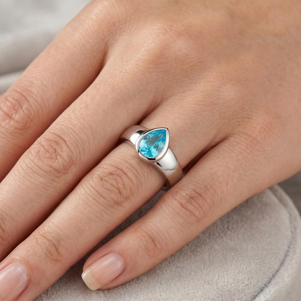 Abbagliante Anello con Gemma – Paraiba Neon 1 carati