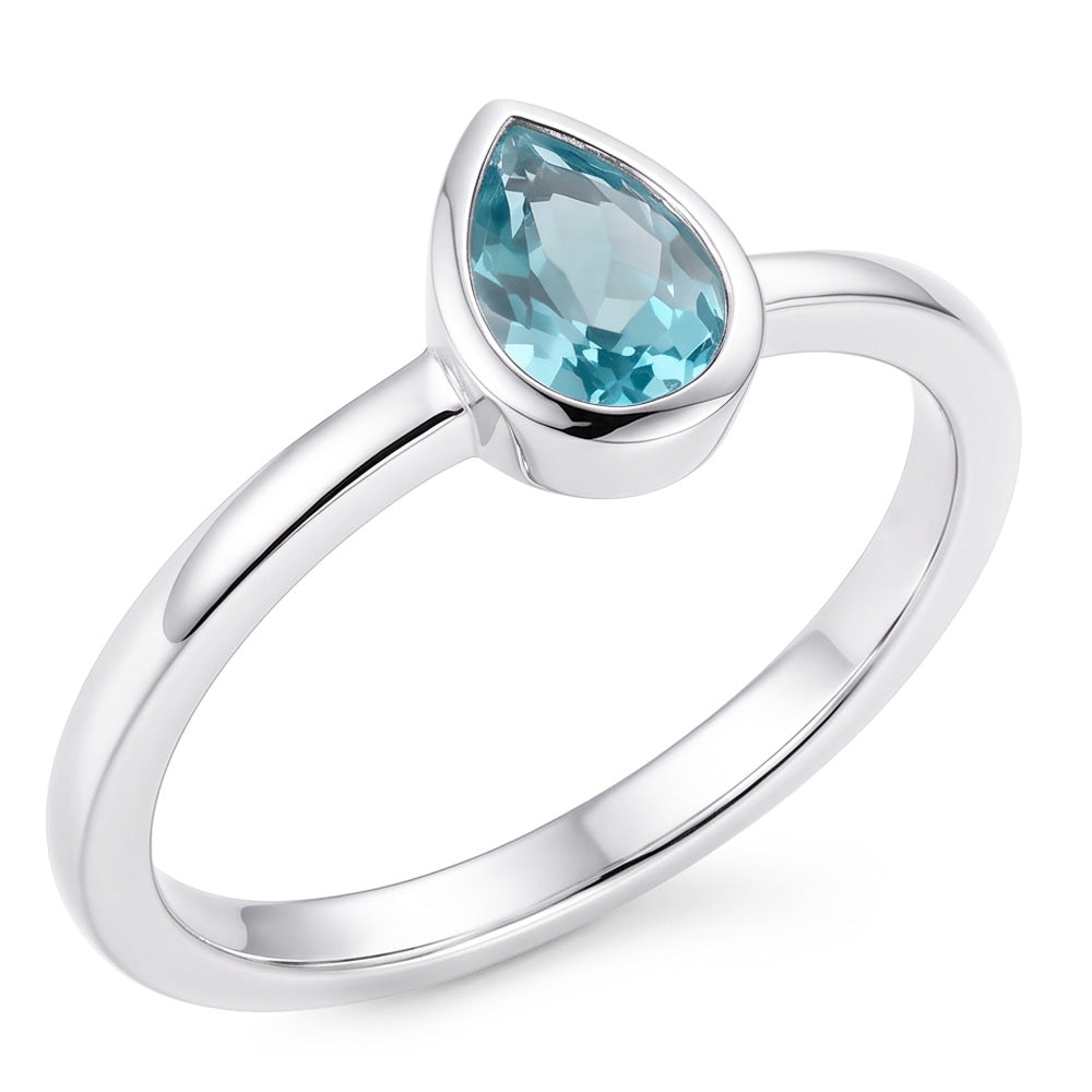 Alto di gamma Paraiba Neon Anello con Pietra Preziosa 1 carati