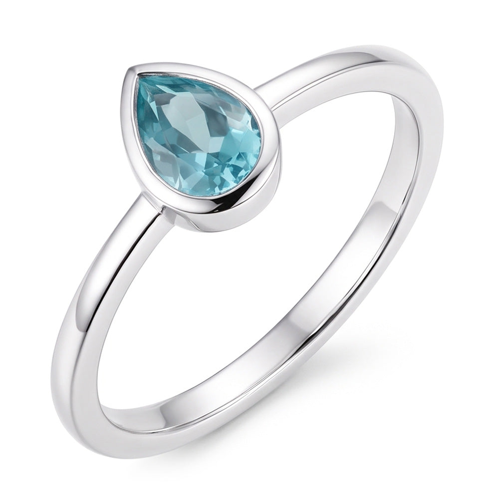 Alto di gamma Paraiba Neon Anello con Pietra Preziosa 1 carati