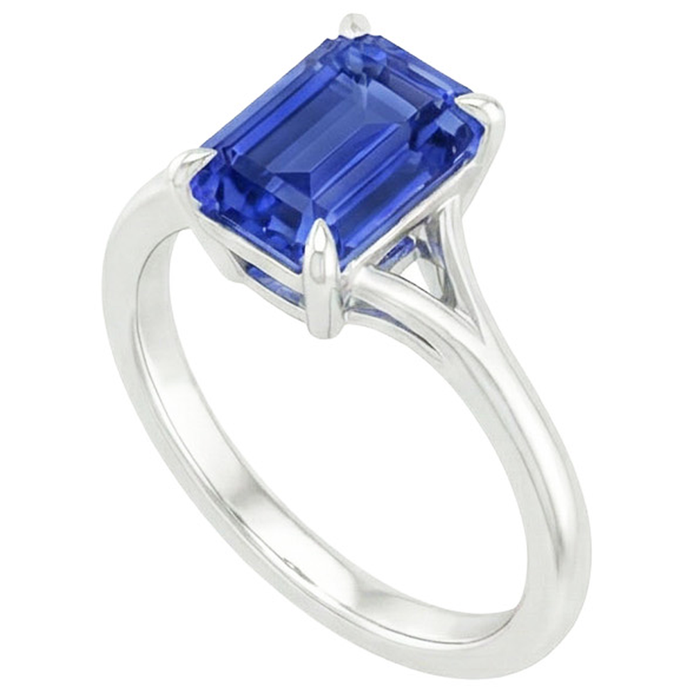 vero emerald diamante 2.50carati anello dettaglio ravvicinato