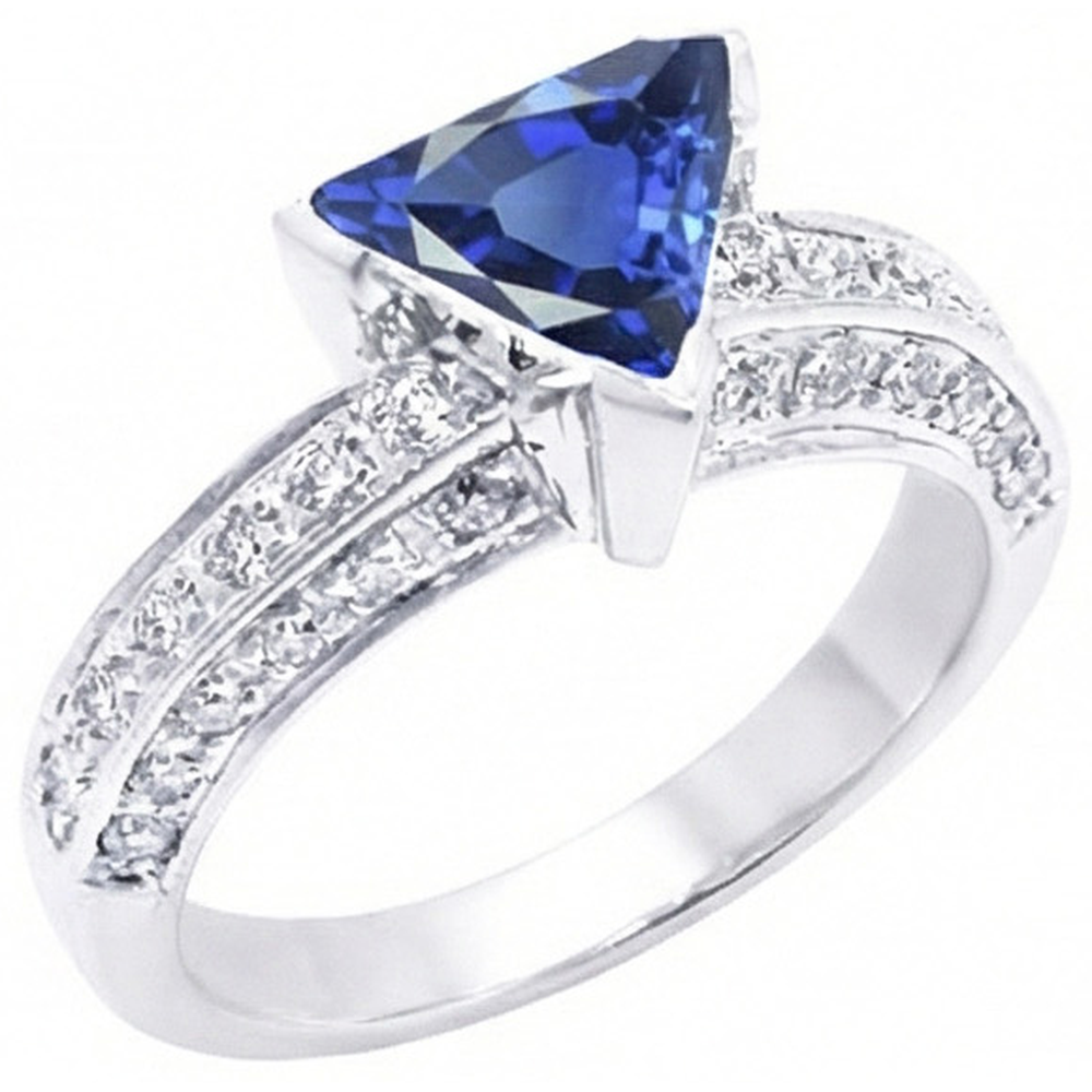 vero diamante 3carati anello dettaglio ravvicinato