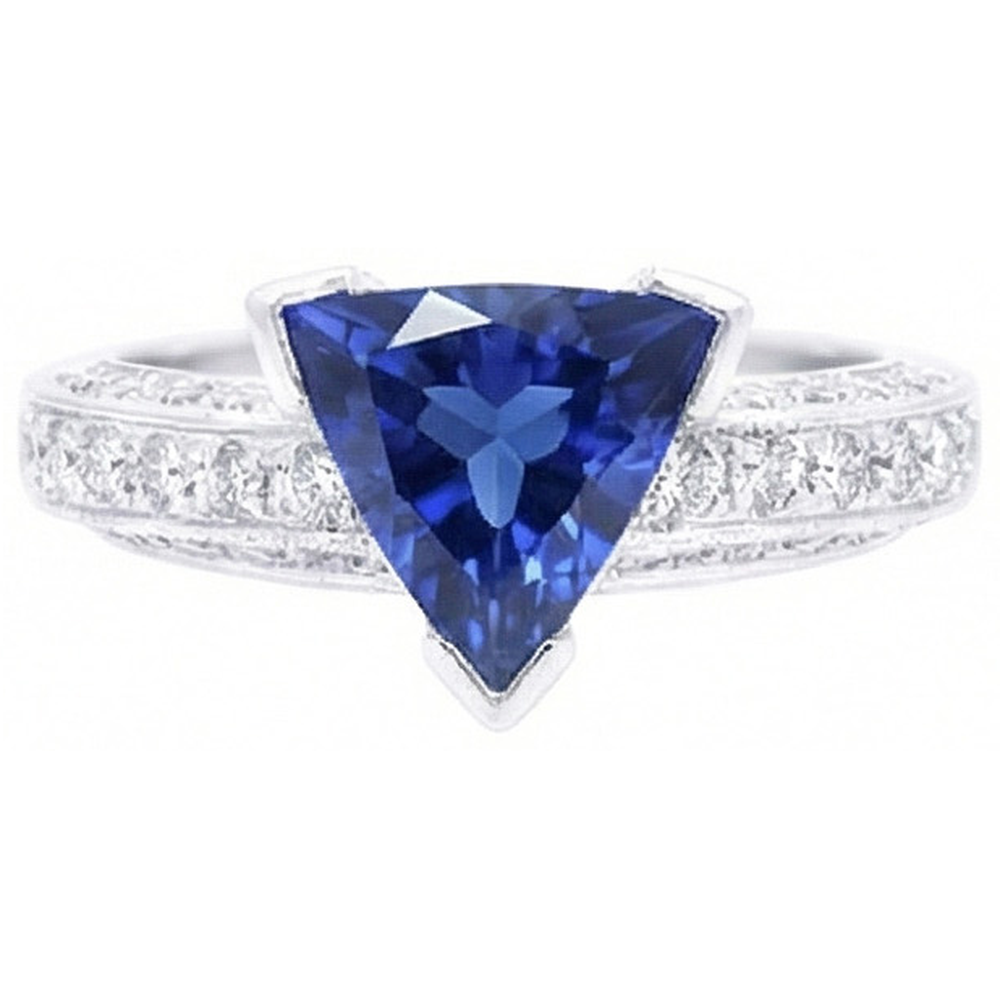 vero diamante 3carati anello angolo laterale