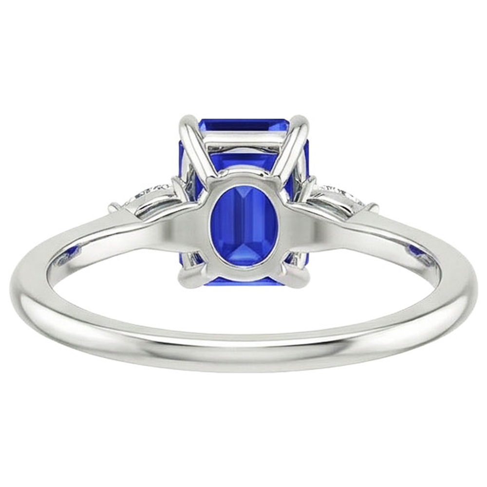 vero pear diamante 3.25carati anello dettaglio ravvicinato