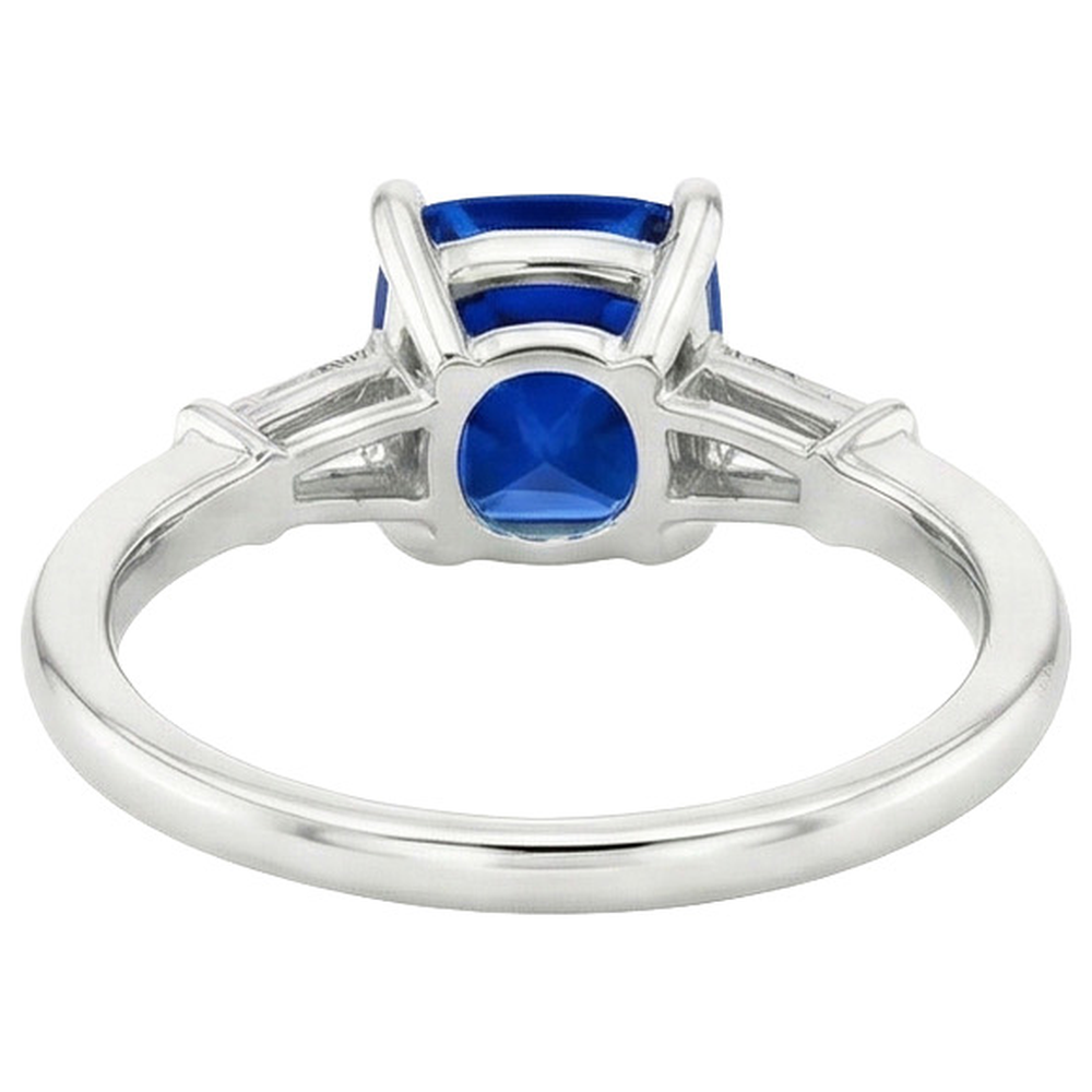 vero baguette diamante 2.75carati anello angolo laterale
