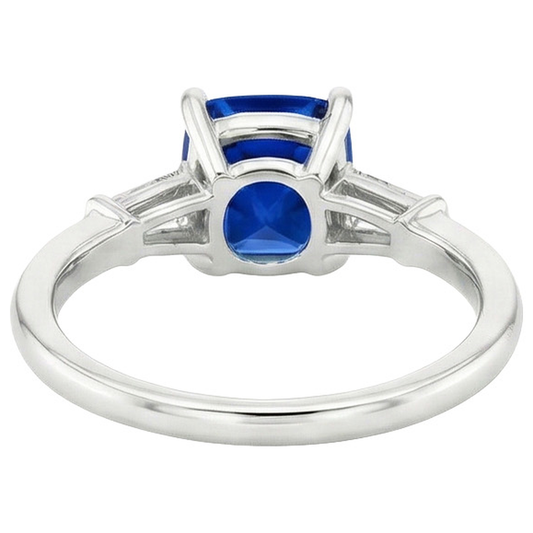 vero baguette diamante 2.75carati anello angolo laterale