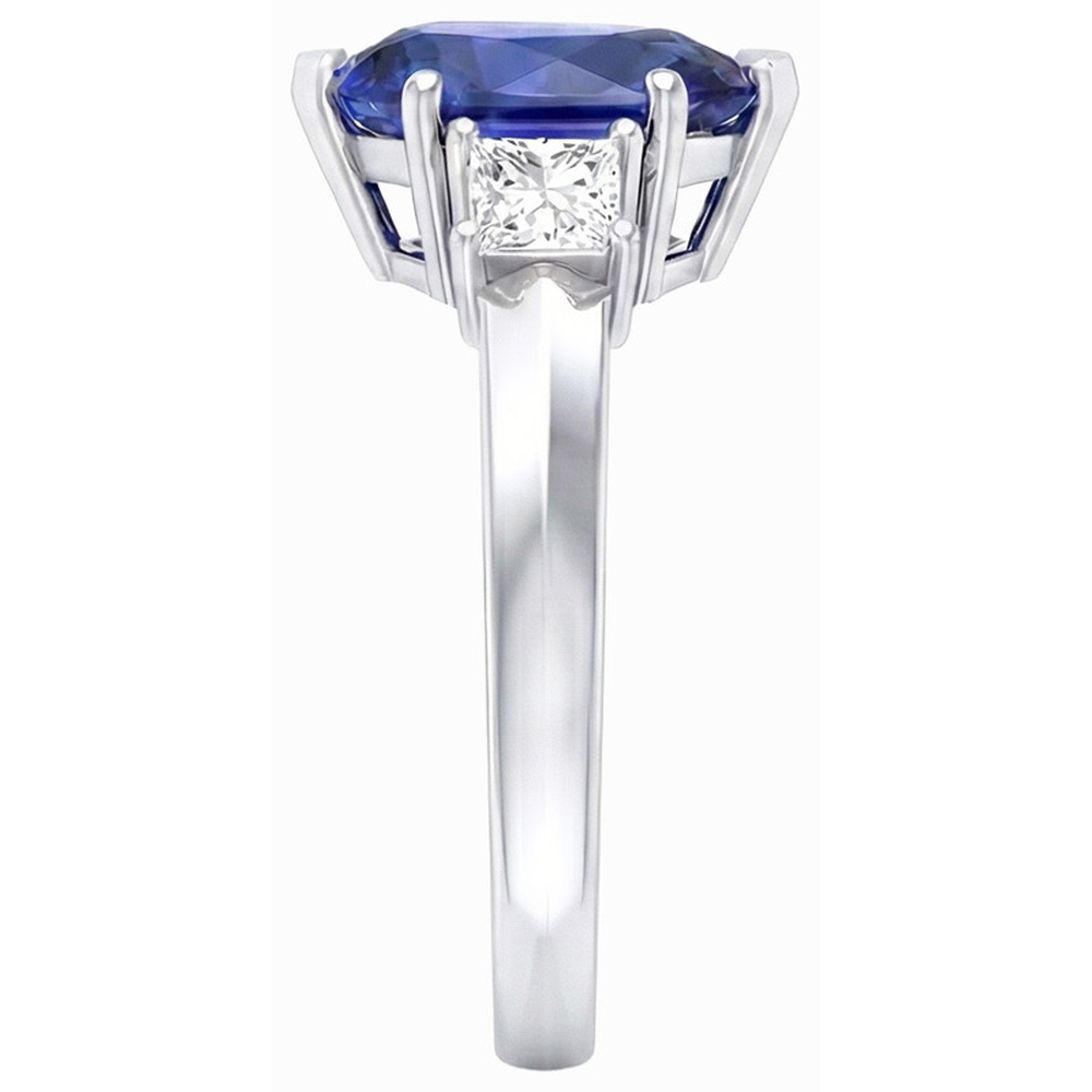 vero princess diamante 3.50carati anello vista dall'alto