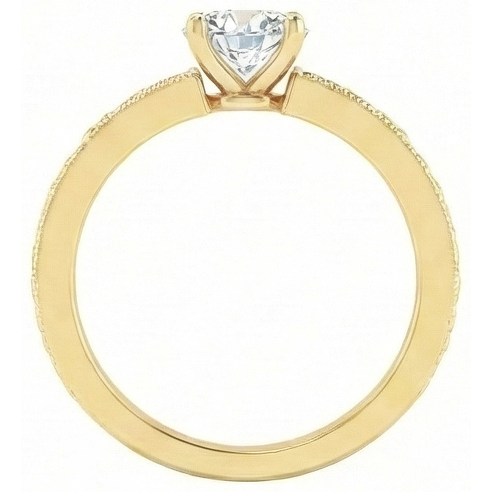 vero round diamante 1.75carati anello su bianco