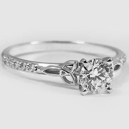 Anello Anniversario Con Vero Diamanti Taglio Rotondo 1.60 Carati Oro Bianco 14K