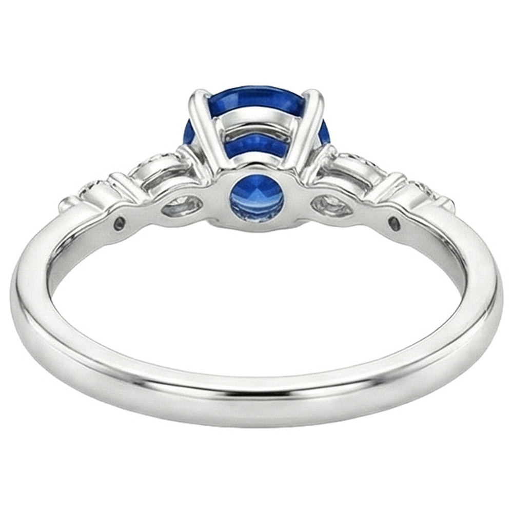 Anello Anniversario Con Zaffiro Per Donna