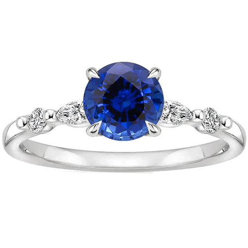 Anello Anniversario Con Zaffiro Per Donna