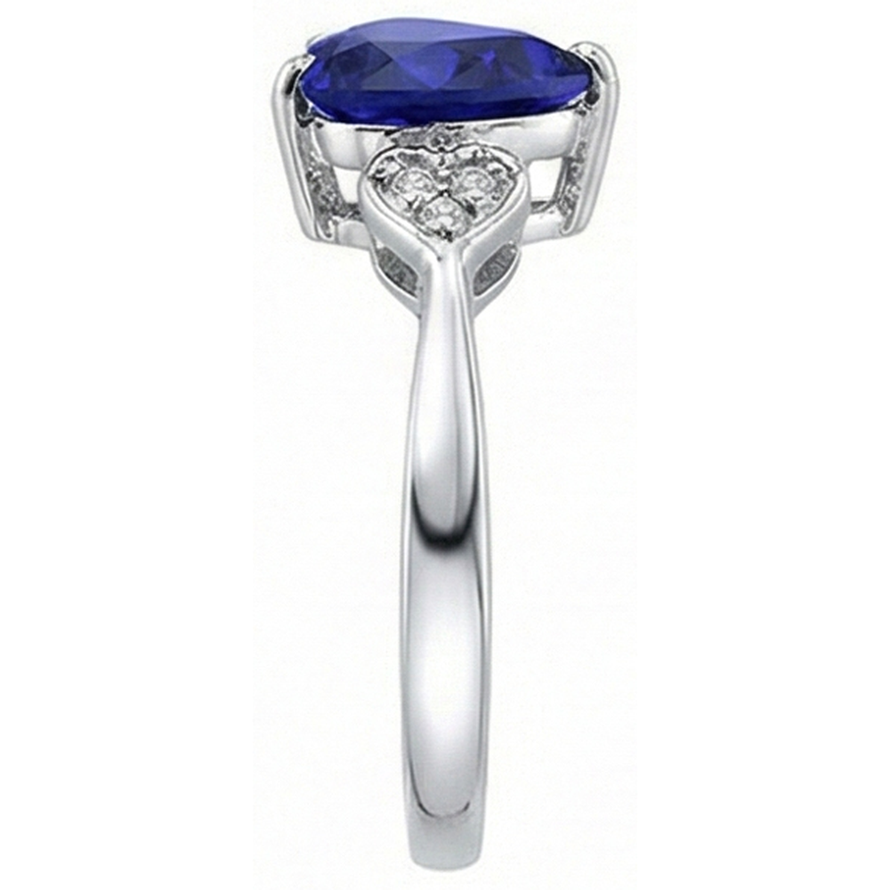 vero round diamante 2.50carati anello vista dall'alto