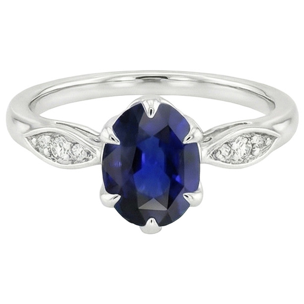 vero round diamante 3.50carati anello vista dall'alto