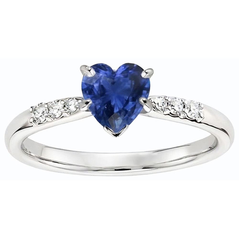 vero heart diamante 1.50carati anello vista dall'alto