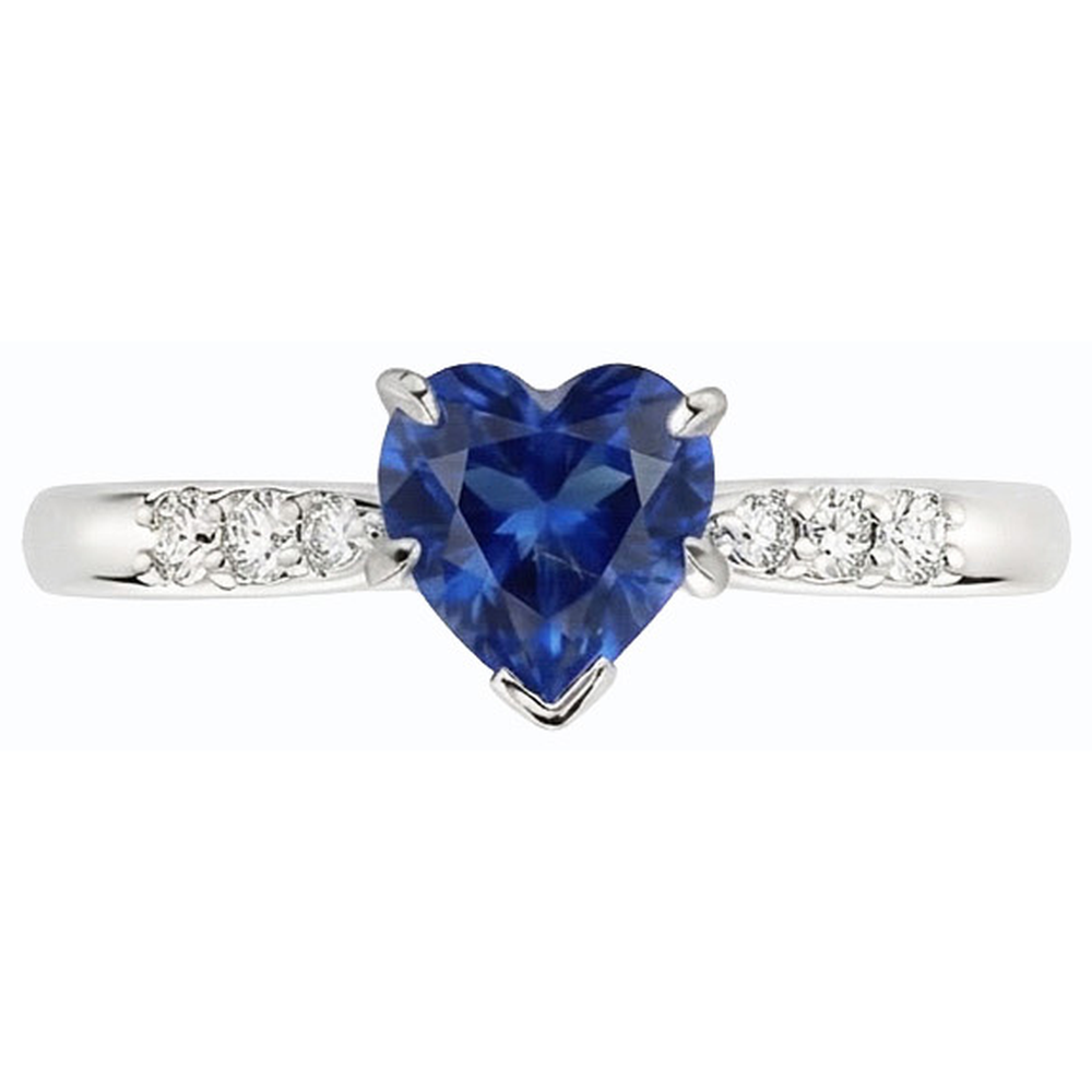 vero heart diamante 1.50carati anello angolo laterale