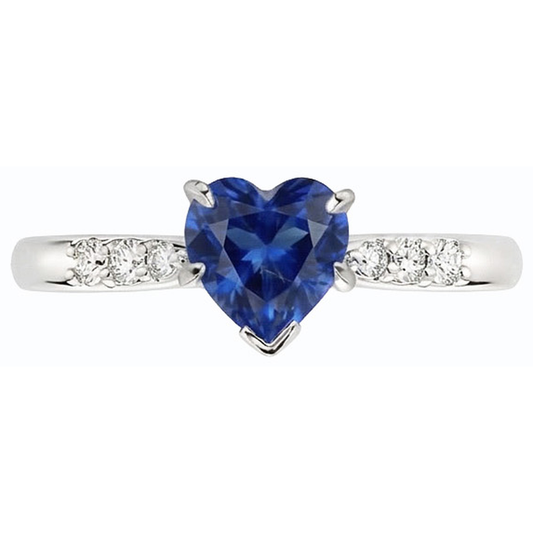 vero heart diamante 1.50carati anello angolo laterale