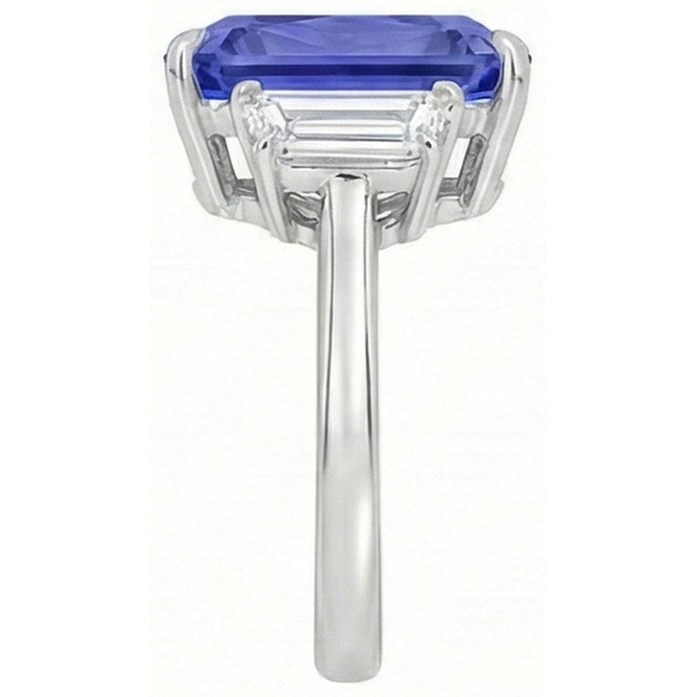vero emerald diamante 5.50carati anello dettaglio ravvicinato