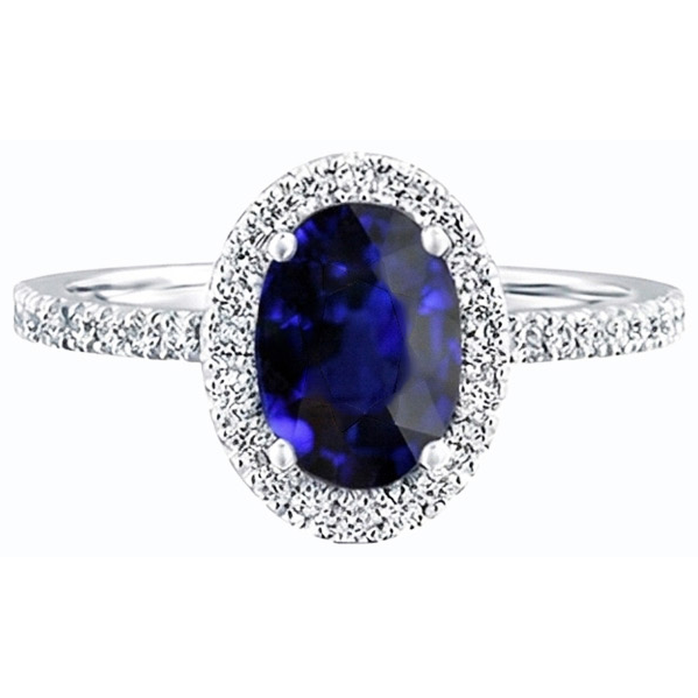 vero round diamante 3.50carati anello vista di profilo