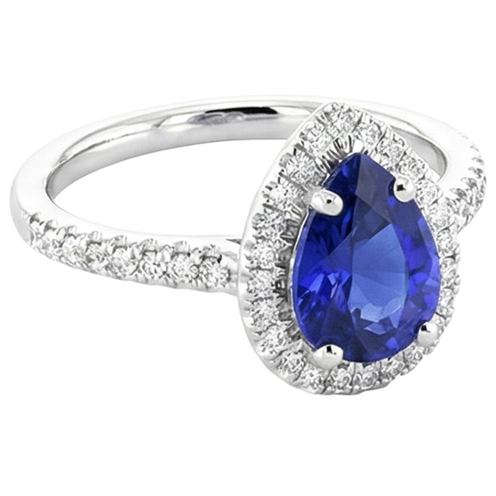 vero round diamante 3.25carati anello vista dall'alto