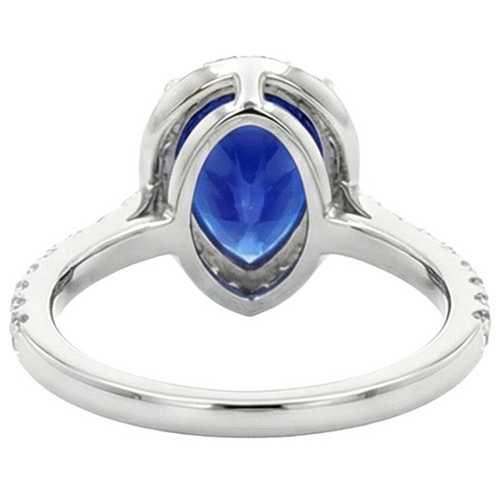vero round diamante 4.50carati anello vista dall'alto