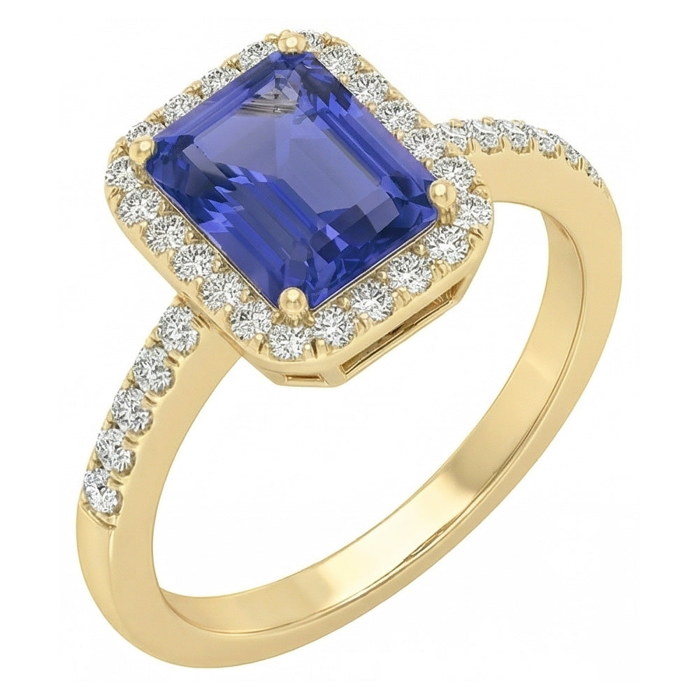 vero round diamante 4carati anello vista frontale