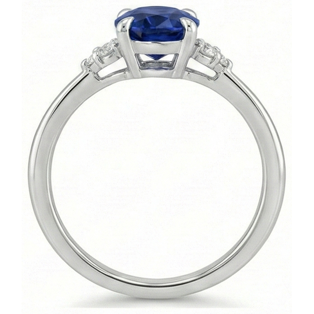 vero round diamante 3carati anello dettaglio ravvicinato