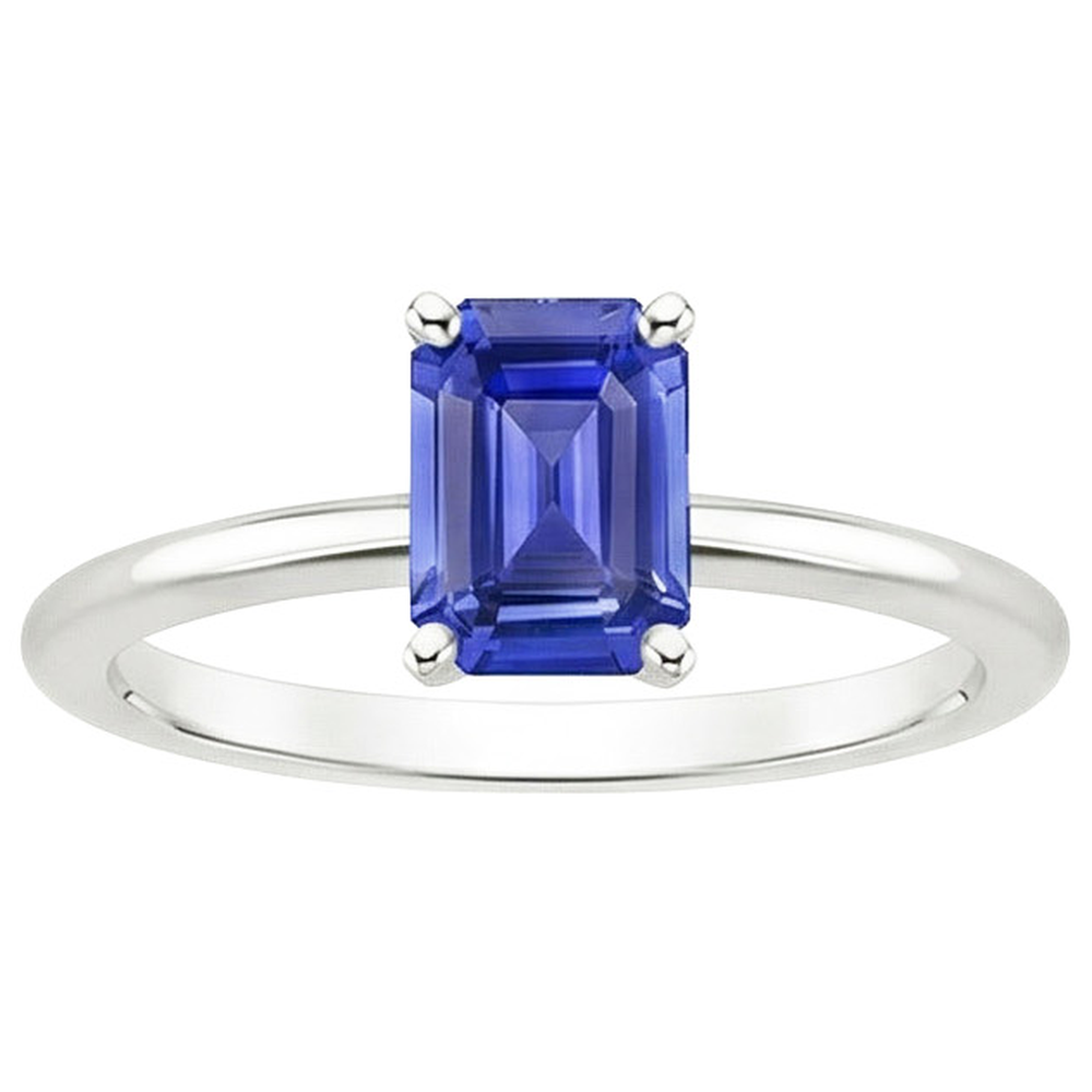 vero emerald diamante 3carati anello vista dall'alto