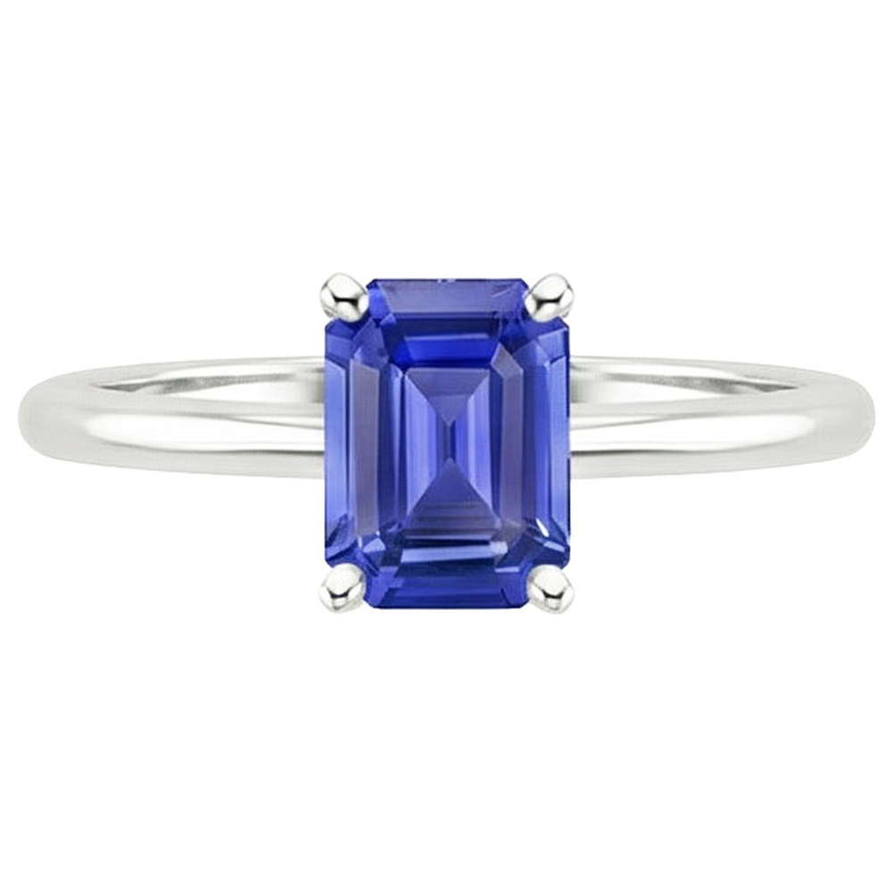vero emerald diamante 3carati anello vista di profilo