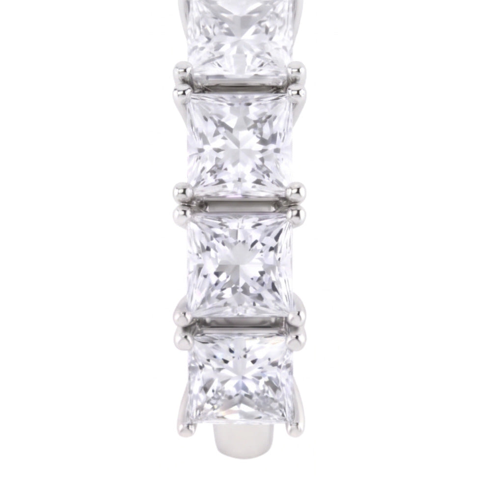 Anello Anniversario Princess Cut Naturale Diamond 3 Carati