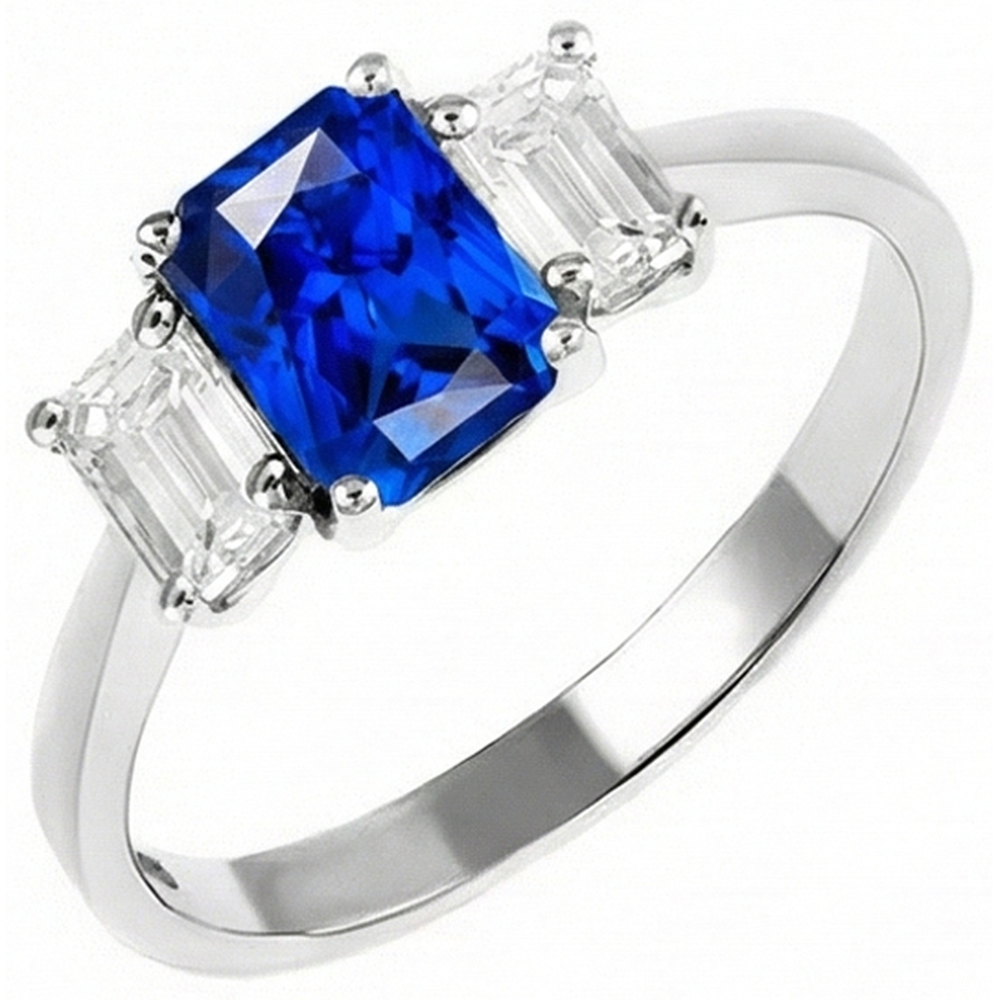 vero emerald diamante 2.50carati anello dettaglio ravvicinato